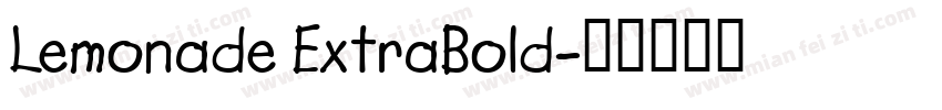 Lemonade ExtraBold字体转换